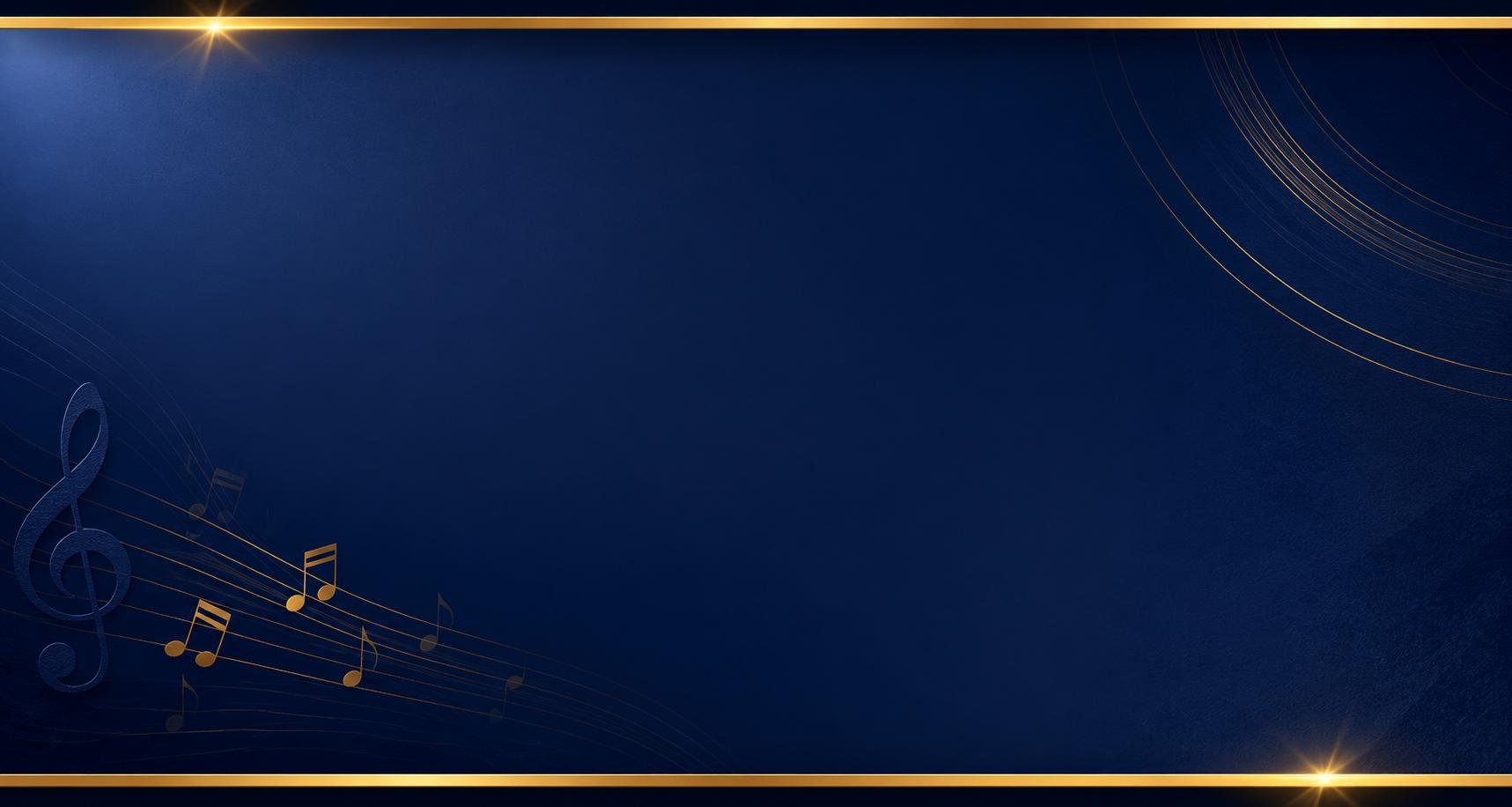 mmuc banner background blue music accents